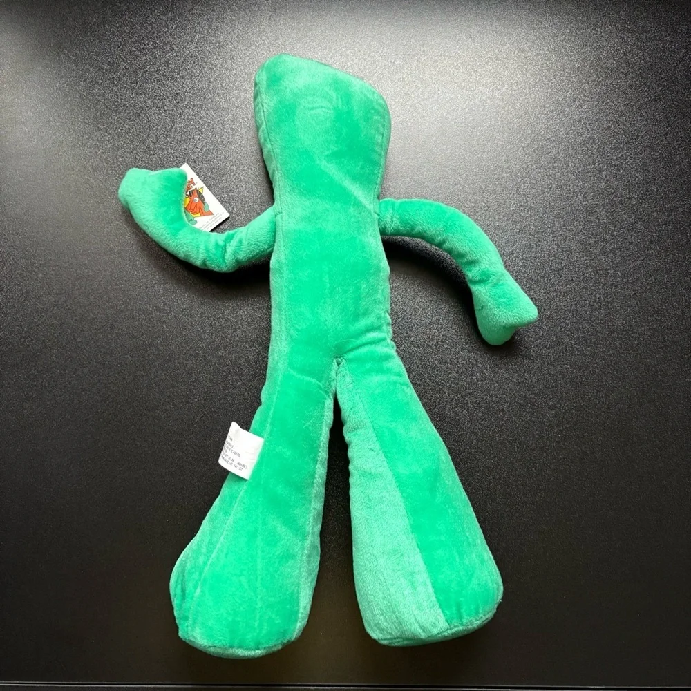 Vintage‎ 2000 NANCO Gumby Green Plush Toy 14” Stuffed Animal Pose-able